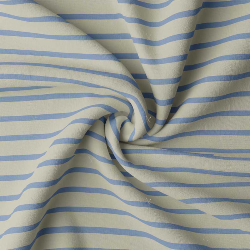 Striped Jersey BRETON Linen / Baltic